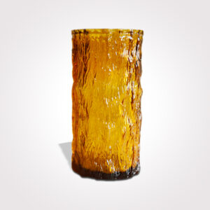 RETRO AMBER GLASS VASE